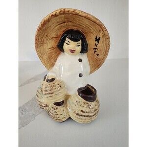 Asian Planter Made in California SBM Pottery Ceramic Stewart B McColloch Vintage